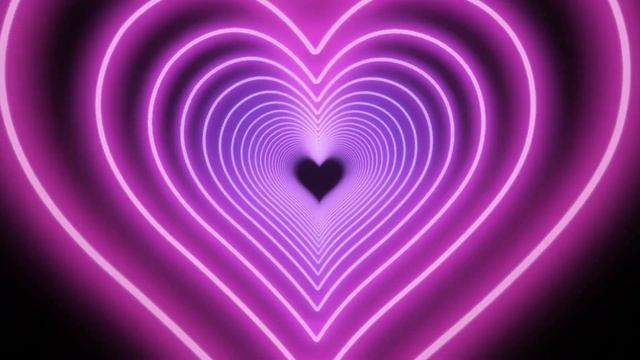 Neon Lights Love Heart Tunnel and Romantic Abstract Glow Particles Moving Wallpaper Background смотреть онлайн