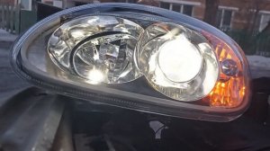 Установка ленты ДХО + бегущий поворотник в фары Bosch ГАЗ 31105 Волга