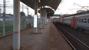 Ж.Д станция Лосиноостровская.