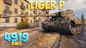 Tiger P - 5 Фрагов 4.9K Урона - Подлинный! - Мир Танков