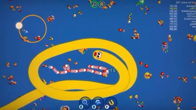 wormsZone.io Biggest slither snake 1,000,000+score world record top 1...... смотреть онлайн