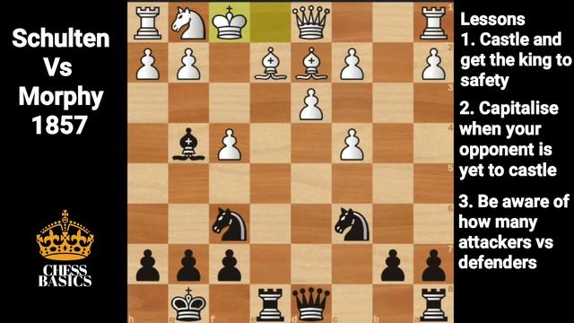 Paul Morphy's Brilliancy against the Kings Gambit | You don't castle you lose