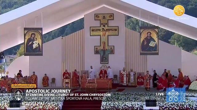 Pope’s arrival and Byzantine Divine Liturgy of Saint John Chrysostom |  LIVE