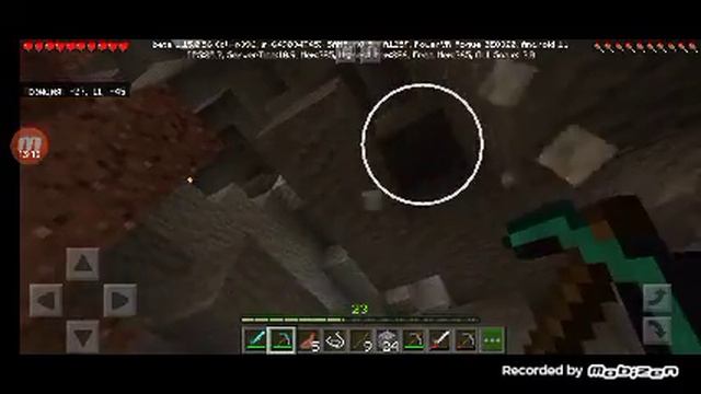 добываю обсидиан. сделал зачаравалку. мобильное выживание в minecraft #8 смотреть онлайн