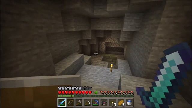 Летсплей по майнкрафт #4 В поисках обсидиана смотреть онлайн