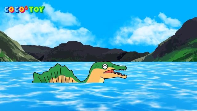 The slowest Spinosaurus in the worldㅣdinosaur names, kidstoonㅣCoCosToy смотреть онлайн