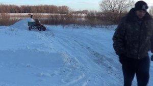 вывоз снега на мотоблоке мтз беларус