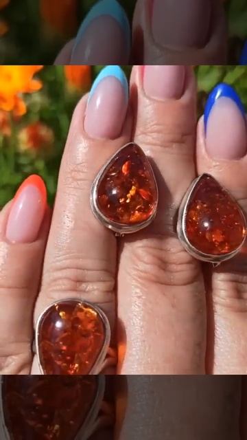 Янтарь натуральный 🌺 3800р🌺 размер кольца любой #янтарьнатуральный #серебро925 смотреть онлайн