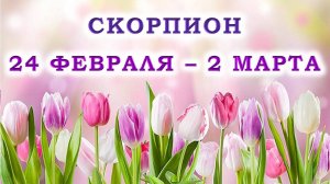 ♏ СКОРПИОН. 🌷 С 24 ФЕВРАЛЯ по 2 МАРТА 2025 г. 💖 Подробный Таро-прогноз 🫶