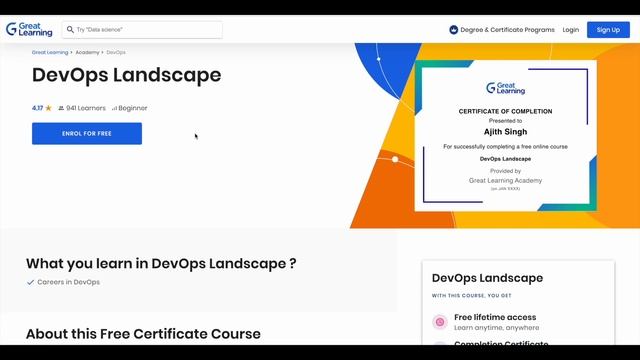 DevOps Free Courses with Certificate