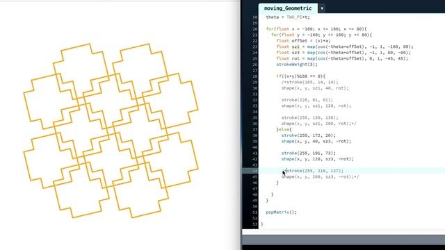 Programming Art #33 moving_Geometric【Processing】 смотреть онлайн