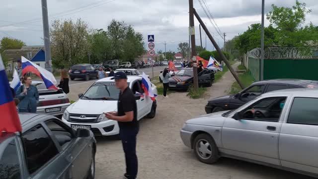 Автопробег в честь дня Победы.Буденновск. смотреть онлайн