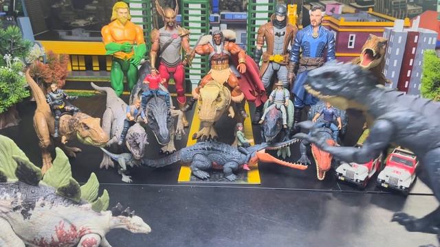 Reviewing Jurassic World Dinosaurs | Mosasaurus, Gryposuchus, Stegosaurus, Theri, Bistahieversor смотреть онлайн