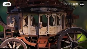 Деревянный конструктор Музыкальный Дилижанс Stagecoach Mechanical AMKA1 от ROKR