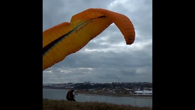 Мой первый самостоятельный полет на параплане