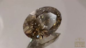 Муассанит. Овал - 11,7 ct. Работа огранщика Дмитрия Саморукова.