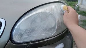 Делаю фару авто чтоб была как новая без полировки очень лёгкий и быстрый способ.