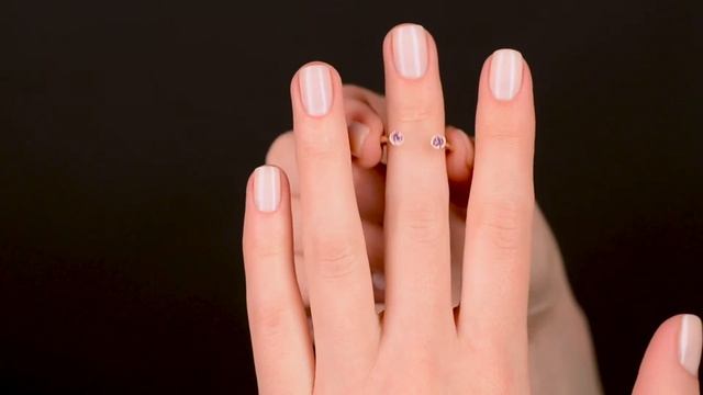 Золотое кольцо с розовыми сапфирами ART OF GLOW смотреть онлайн