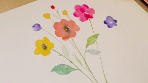 Акварельная живопись цветов для начинающих - Просто и легко