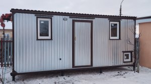 Вагончик металлический дачный хоз блок Курятник бытовка блок контейнер 2.40х6х2.40м