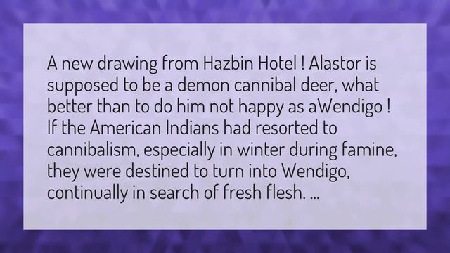 Is Alastor a Wendigo? смотреть онлайн