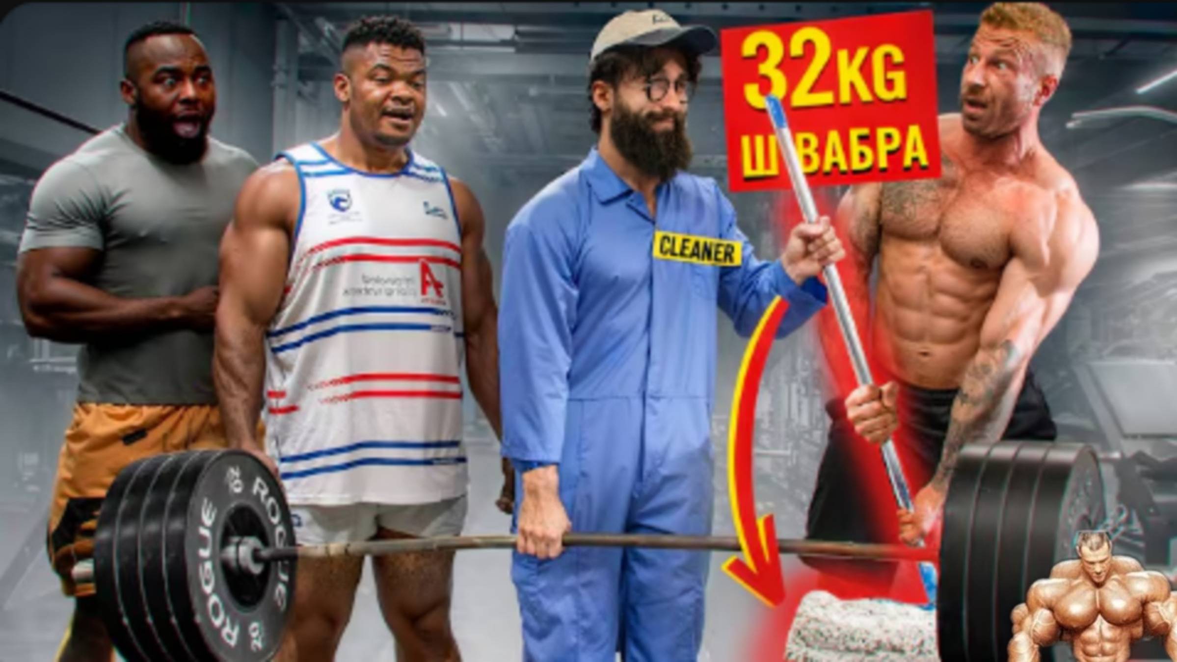 Уборщик с 32 КГ шваброй. Пранк #1 смотреть онлайн