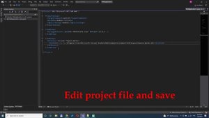 Visual Studio how to edit csproj file|Visual Studio 2022 how to edit csproj file
