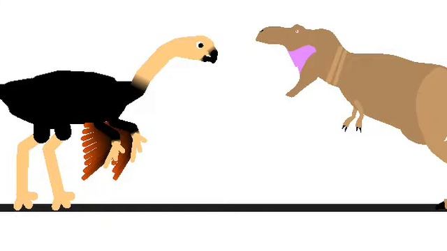 Gigantoraptor vs Tyranosaurus