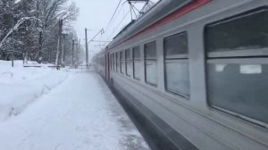 Электропоезд ЭД2Т-0020 платформа Радонеж