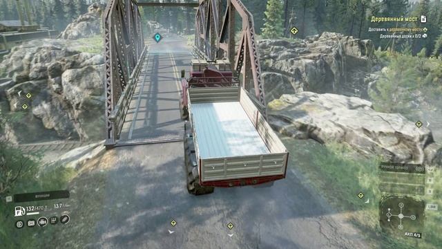 SnowRunner. Висконсин. Река Грэйнвудс. Поручение "Деревянный мост" смотреть онлайн