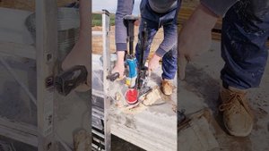 Бурение отверстия в плите перекрытия ПБ-220мм