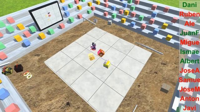 Sumo Cube Fighting Unity Learning / Battle Royale Modality (3/4)