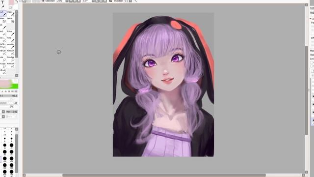 Speed Paint Yuzuki Yukari SAI 2