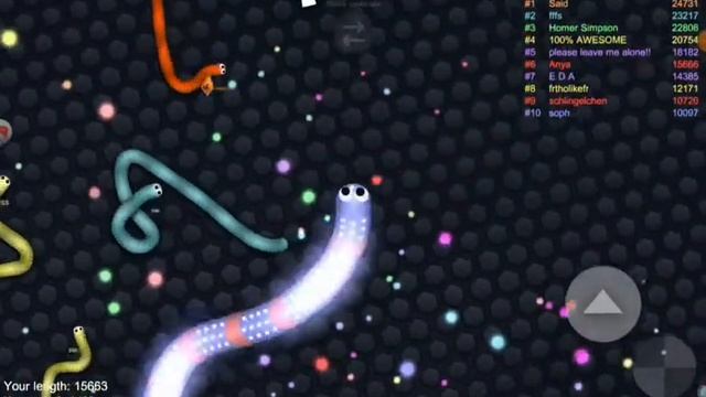 Самый большой червяк в slither.io смотреть онлайн
