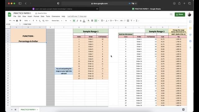 Google sheets course on Udemy platform #udemy #googlesheetstutorial #googlesheets #query