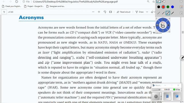 شرح مادة : مقدمة في اللغويات للدكتور بلال ابو رخيه محاضره رقم  14 والاخيرة