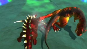 Siamotyrannus vs Gigantspinosaurus Dinosaurs Battle S2 Very fast Pong 1977