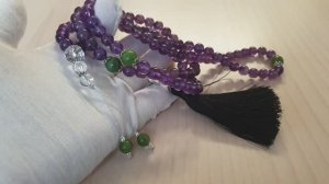 Мала 108 из аметиста