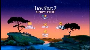 The Lion King 2 DVD Menu Walkthrough Warner Bros Pictures Version