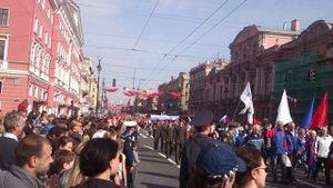 Парад 9 мая 2013 Невский проспект Петербург