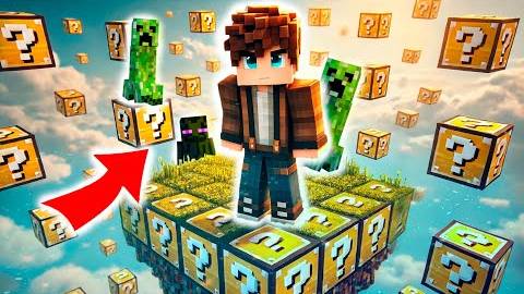 Майнкрафт, но Я Попал на ЛАКИ БЛОК Чанк [Хардкор: Одна Жизнь] смотреть онлайн