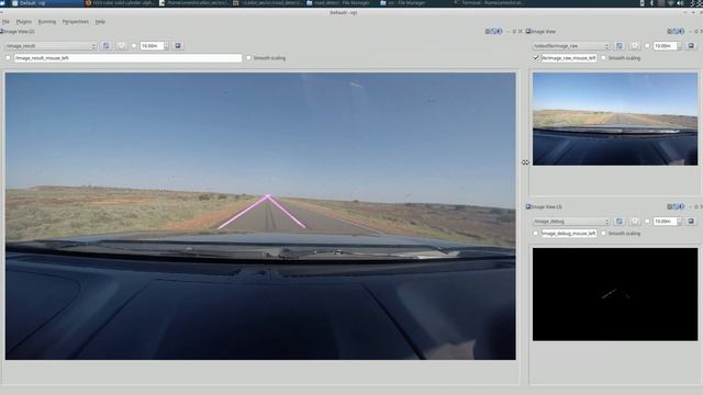Thesis project Lane detection Algorithm using OpenCV
