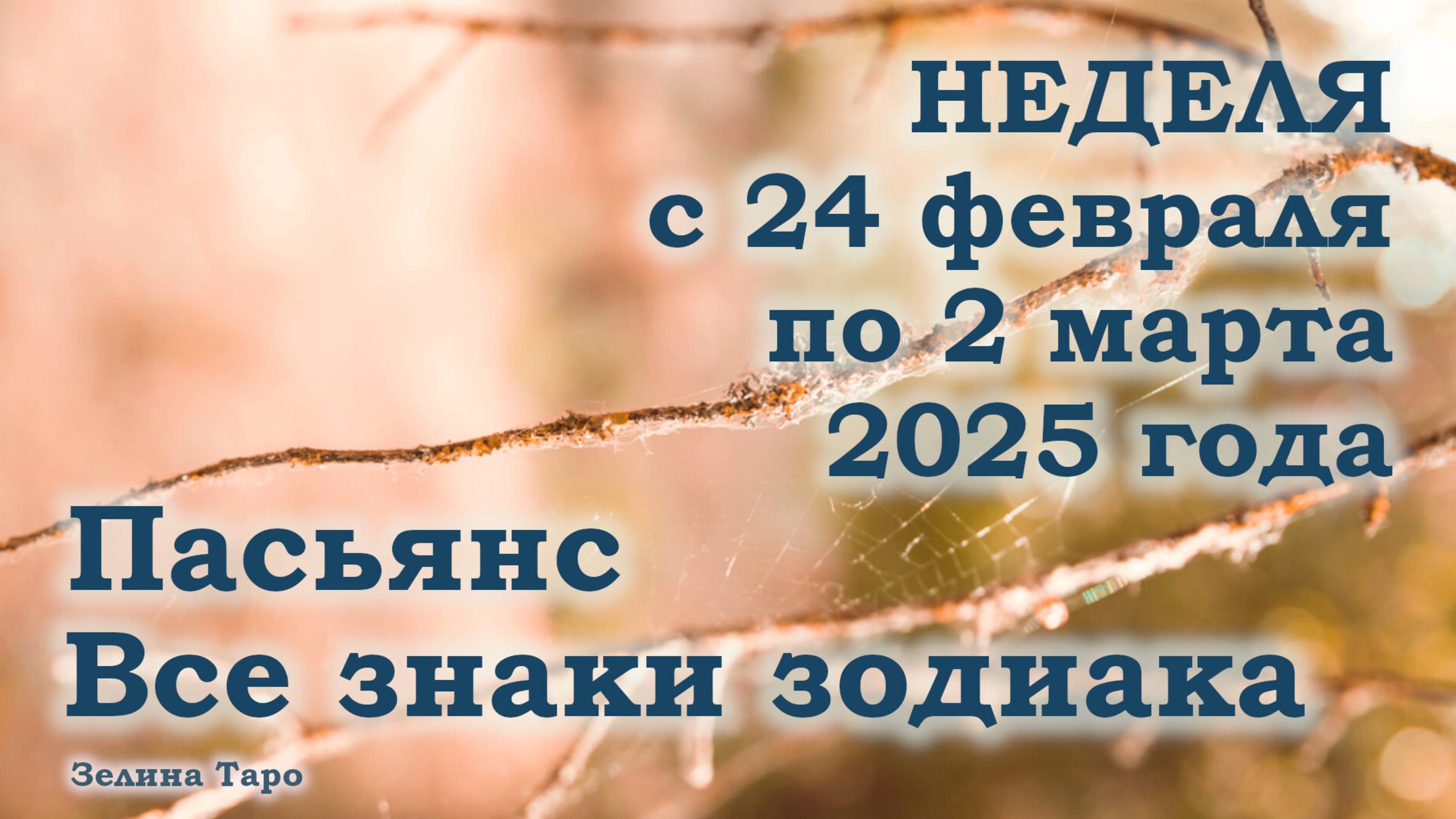 ПАСЬЯНС | Прогноз на неделю с 24 февраля по 2 марта 2025 года для всех знаков зодиака