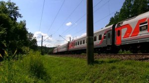 ТЭП70-0332 с поездом / TEP70-0332 with a passenger train