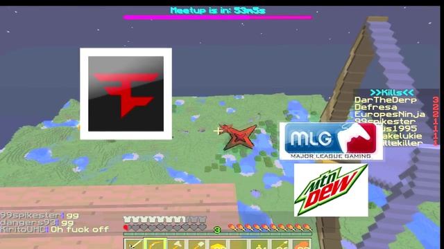 Minecraft UHC - MLG 0% NoScope Obsidian Base Longshot