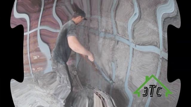 Напыление Эковаты утепление сруба