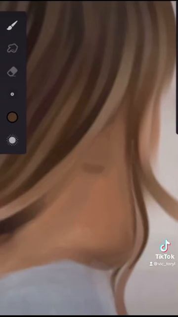 Draw on iPhone 8 | Digital sketch | Painter | Диджитал скетч волос | Рисую на айфоне | ArtVictoryL