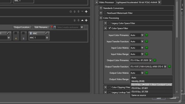 Vantage Transcoding   High Dynamic Range Support