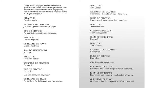 Jeanne au Bûcher Honegger-Claudel Scène 6 Le Jeu de Cartes смотреть онлайн