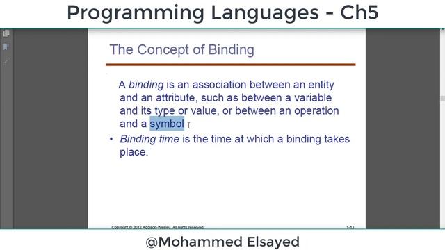 Programming Languages - Chapter 5 - part 2 смотреть онлайн